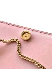 Kitlife Bvlgari Logo Infinitum Chain Wallet Pink 19x10.5x4.5cm - 2