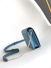 Kitlife Bvlgari Logo Infinitum Chain Wallet Blue 19x10.5x4.5cm - 6