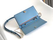 Kitlife Bvlgari Logo Infinitum Chain Wallet Blue 19x10.5x4.5cm - 5