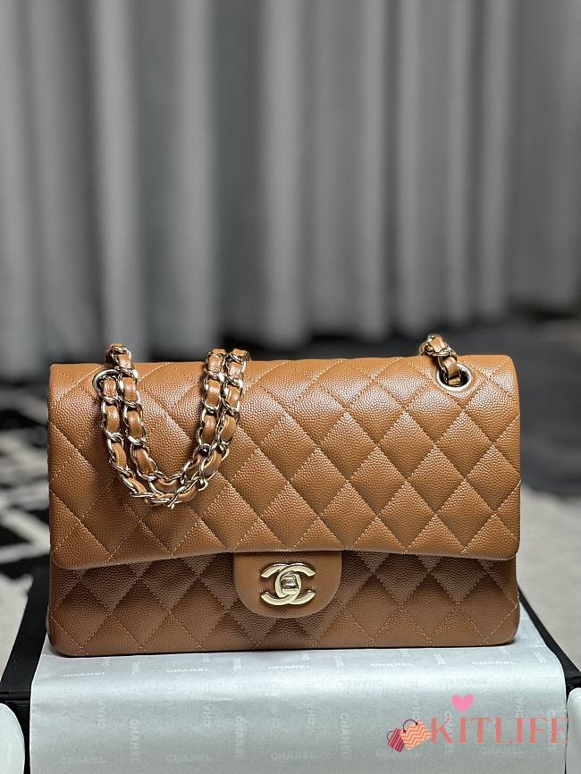 Kitlife Chanel CF Bag Caramel Gold Hardware 25cm - 1