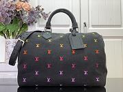 Kitlife Louis Vuitton Speedy 40 Bandoulière LV Blason Denim Black Bag 40x26x23cm - 1