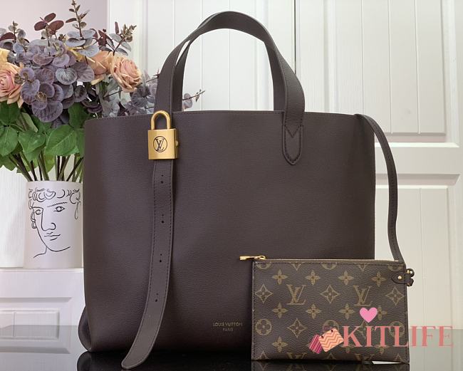 Kitlife Louis Vuitton Low Key Cabas MM Dark Brown M12916 47x30x14cm - 1