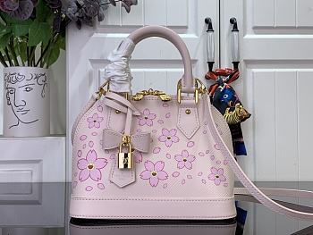 Kitlife Louis Vuitton x TM Alma BB Bag Pink M13104 23.5x17.5x11.5cm