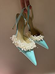 Kitlife Mach & Mach Pearl High Heels in Green - 1
