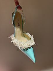 Kitlife Mach & Mach Pearl High Heels in Green - 5