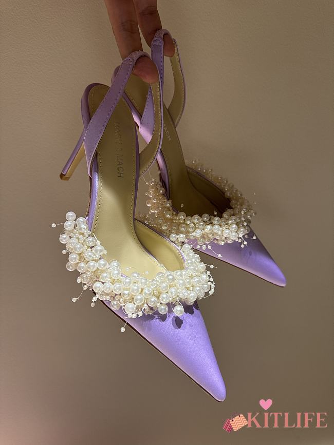Kitlife Mach & Mach Pearl High Heels in Purple  - 1
