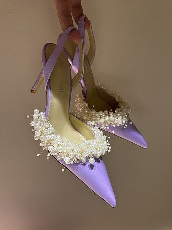 Kitlife Mach & Mach Pearl High Heels in Purple 