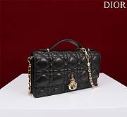 Kitlife Dior My Dior Mini Bag Black Cannage Lambskin 21x11.5x4.5cm - 5