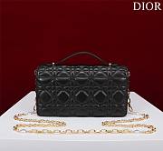 Kitlife Dior My Dior Mini Bag Black Cannage Lambskin 21x11.5x4.5cm - 3
