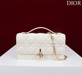 Kitlife Dior My Dior Mini Bag White Cannage Lambskin 21x11.5x4.5cm