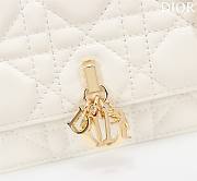 Kitlife Dior My Dior Mini Bag White Cannage Lambskin 21x11.5x4.5cm - 5