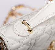 Kitlife Dior My Dior Mini Bag White Cannage Lambskin 21x11.5x4.5cm - 3