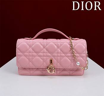 Kitlife Dior My Dior Mini Bag Pink Cannage Lambskin 21x11.5x4.5cm