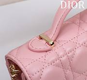 Kitlife Dior My Dior Mini Bag Pink Cannage Lambskin 21x11.5x4.5cm - 6