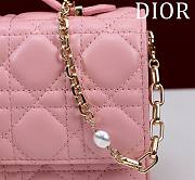 Kitlife Dior My Dior Mini Bag Pink Cannage Lambskin 21x11.5x4.5cm - 5