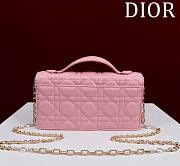 Kitlife Dior My Dior Mini Bag Pink Cannage Lambskin 21x11.5x4.5cm - 2