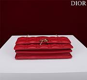Kitlife Dior My Dior Mini Bag Red Cannage Lambskin 21x11.5x4.5cm - 5