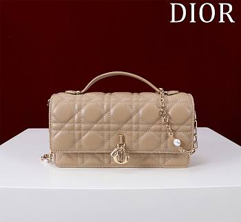 Kitlife Dior My Dior Mini Bag Beige Cannage Lambskin 21x11.5x4.5cm