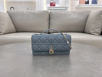 Kitlife Dior My Dior Mini Bag Cloud Blue Cannage Lambskin 21x11.5x4.5cm