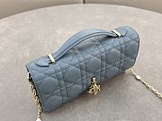 Kitlife Dior My Dior Mini Bag Cloud Blue Cannage Lambskin 21x11.5x4.5cm - 3