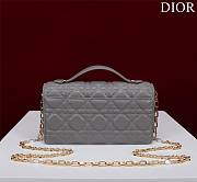 Kitlife Dior My Dior Mini Bag Grey Cannage Lambskin 21x11.5x4.5cm - 6