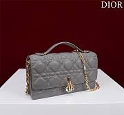 Kitlife Dior My Dior Mini Bag Grey Cannage Lambskin 21x11.5x4.5cm - 3