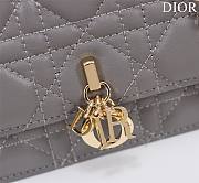 Kitlife Dior My Dior Mini Bag Grey Cannage Lambskin 21x11.5x4.5cm - 2