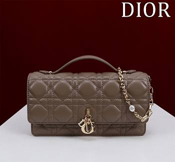 Kitlife Dior My Dior Mini Bag Taupe Cannage Lambskin 21x11.5x4.5cm