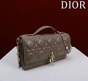 Kitlife Dior My Dior Mini Bag Taupe Cannage Lambskin 21x11.5x4.5cm - 6