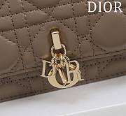 Kitlife Dior My Dior Mini Bag Taupe Cannage Lambskin 21x11.5x4.5cm - 3