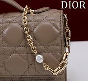 Kitlife Dior My Dior Mini Bag Taupe Cannage Lambskin 21x11.5x4.5cm - 2
