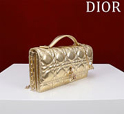 Kitlife Dior My Dior Mini Bag Gold Cannage Lambskin 21x11.5x4.5cm - 6
