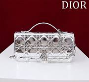 Kitlife Dior My Dior Mini Bag Silver Cannage Lambskin 21x11.5x4.5cm - 1