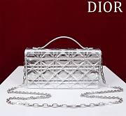 Kitlife Dior My Dior Mini Bag Silver Cannage Lambskin 21x11.5x4.5cm - 6