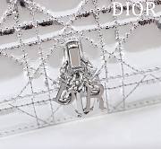 Kitlife Dior My Dior Mini Bag Silver Cannage Lambskin 21x11.5x4.5cm - 4