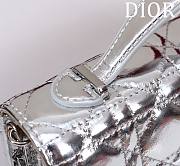 Kitlife Dior My Dior Mini Bag Silver Cannage Lambskin 21x11.5x4.5cm - 3