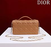 Kitlife Dior My Dior Mini Bag Brown Cannage Lambskin 21x11.5x4.5cm - 4