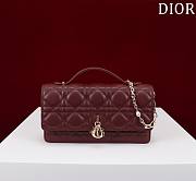 Kitlife Dior My Dior Mini Bag Burgundy Cannage Lambskin 21x11.5x4.5cm - 1