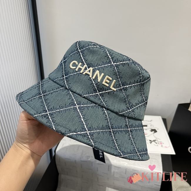 Kitlife Chanel Bucket Hat Blue Denim - 1