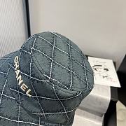 Kitlife Chanel Bucket Hat Blue Denim - 2