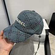 Kitlife Chanel Baseball Cap Blue Denim - 6