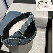 Kitlife Chanel Baseball Cap Blue Denim - 5