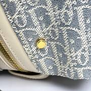 Kitlife Dior D-Journey Medium Hobo Bag White & Light Blue M2417 33 x16 x15 cm - 6