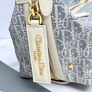 Kitlife Dior D-Journey Medium Hobo Bag White & Light Blue M2417 33 x16 x15 cm - 4