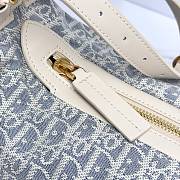 Kitlife Dior D-Journey Medium Hobo Bag White & Light Blue M2417 33 x16 x15 cm - 3