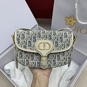 Kitlife Dior Bobby East-West Bag White & Light Blue 21x15x5cm  - 1