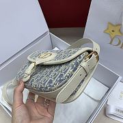 Kitlife Dior Bobby East-West Bag White & Light Blue 21x15x5cm  - 6