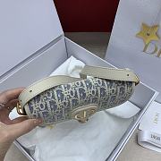Kitlife Dior Bobby East-West Bag White & Light Blue 21x15x5cm  - 5