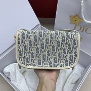 Kitlife Dior Bobby East-West Bag White & Light Blue 21x15x5cm  - 2