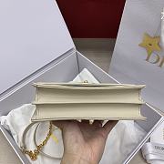 Kitlife Dior Miss Caro Bag White & Light Blue 19x5.5x13cm - 3